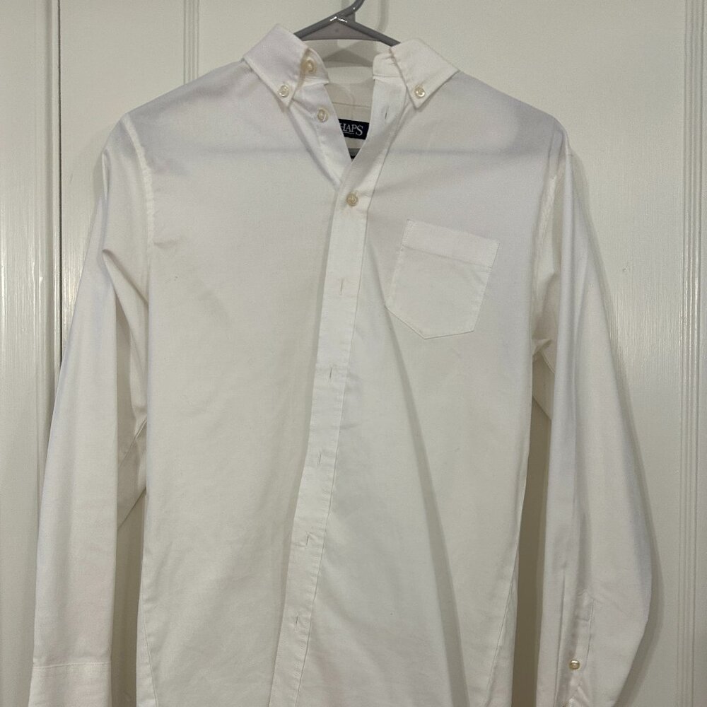 Boys White Button Down Shirt